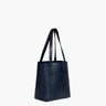 Minimalist Smooth Leather Open Top Daily Shoulder Tote Bag