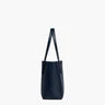 Minimalist Smooth Leather Open Top Daily Shoulder Tote Bag