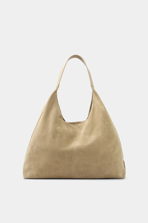 Velour Slouchy Bindle Shoulder Bag