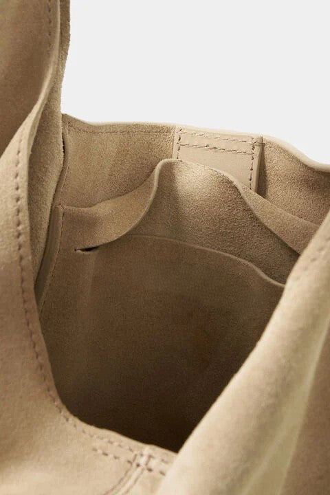 Velour Slouchy Bindle Shoulder Bag
