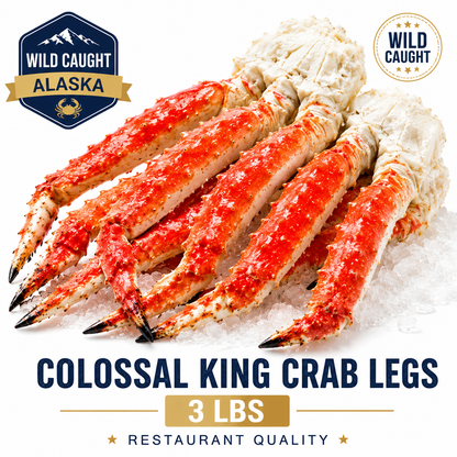 Wild Caught Alaskan King Crab Legs – Colossal Size | Flash Frozen Premium Seafood