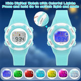 Load image into Gallery viewer, Digital Kids Watch 30 M Waterproof, 7 Color Lights Time Teaching Watch Easy to Read for Girls Boys