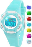 Load image into Gallery viewer, Digital Kids Watch 30 M Waterproof, 7 Color Lights Time Teaching Watch Easy to Read for Girls Boys