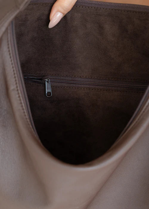 Soft Sheep Leather Slouchy Bindle Shoulder Bag
