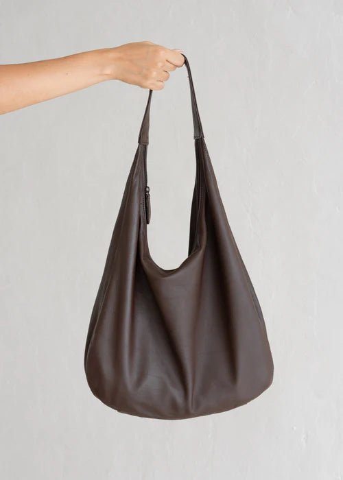 Soft Sheep Leather Slouchy Bindle Shoulder Bag