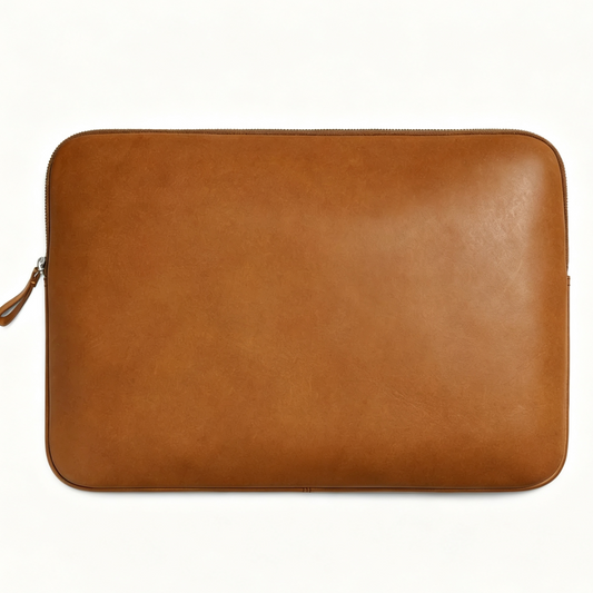 Genuine Leather 15 Inch Laptop Tech Organizer Sleeve