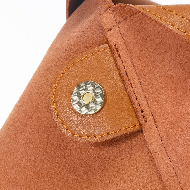 Woven Handle Vegan Leather Bindle Bag
